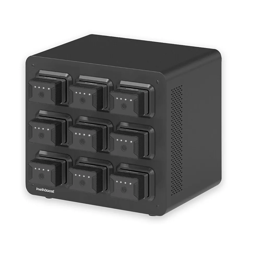 KwikBoost EdgePower 9-Bay Base Desktop Charging Station, Black (KBEP-BASE9)<Luxor Outlet
