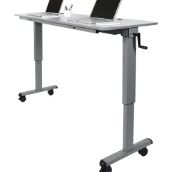 Standing Desks*Luxor 71"W Sit & Stand Desk, Melamine (STAND-NESTC-72)