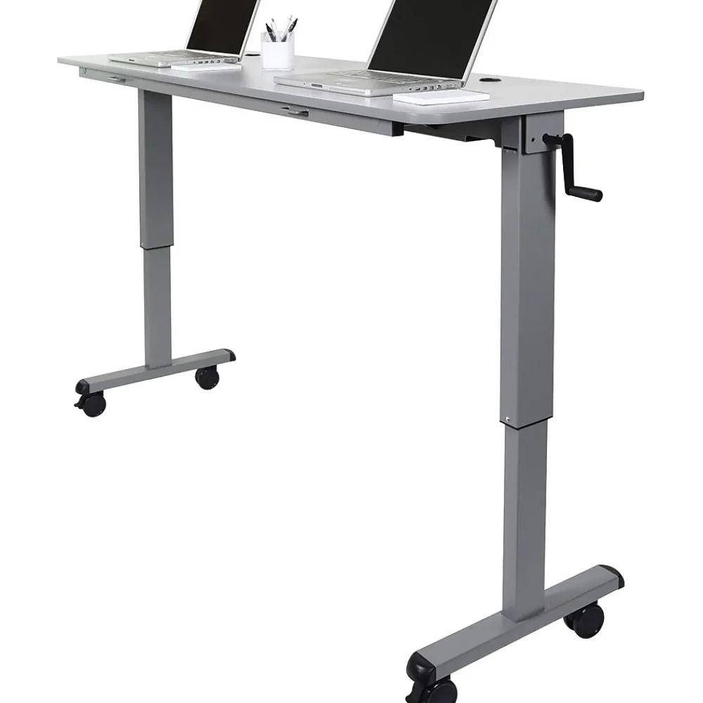 Standing Desks*Luxor 71"W Sit & Stand Desk, Melamine (STAND-NESTC-72)