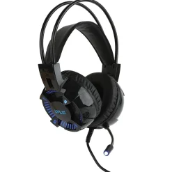 Deluxe Light-Up Over-Ear Gaming Headphones with Microphone, Black (LU732)<Lvlup Outlet