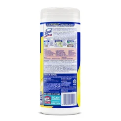 Disinfecting Wipes, Lemon and Lime Blossom, 35 Wipes/Canister, (81145)<Lysol Discount