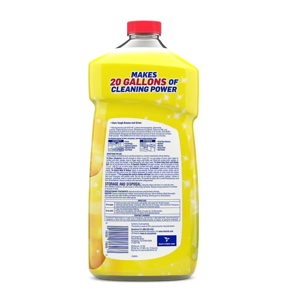 Power & Fresh Multi-Surface Cleaner, Sparkling Lemon & Sunflower, 40 oz., 9/Case (78626)<Lysol Outlet