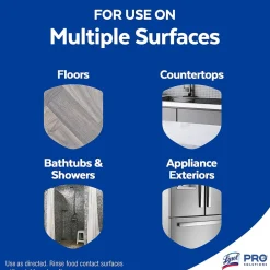 Power Clean Concentrated Multi-Surface Cleaner, Sparkling Lemon & Sunflower Essence Scent, 28 oz, 9/Carton (19200-82513CT)<Lysol Best