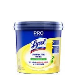Pro Disinfecting Wipes, Lemon & Lime Blossom, 800 Wipes/Bucket (1920099856X)<Lysol Sale