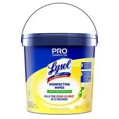 Pro Disinfecting Wipes, Lemon & Lime Blossom, 800 Wipes/Bucket (1920099856X)<Lysol Sale