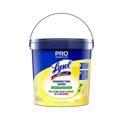 Pro Disinfecting Wipes, Lemon & Lime Blossom Scent, 800 Wipes/Canister, 2 Canisters/Carton (19200-99856CT)<Lysol Hot