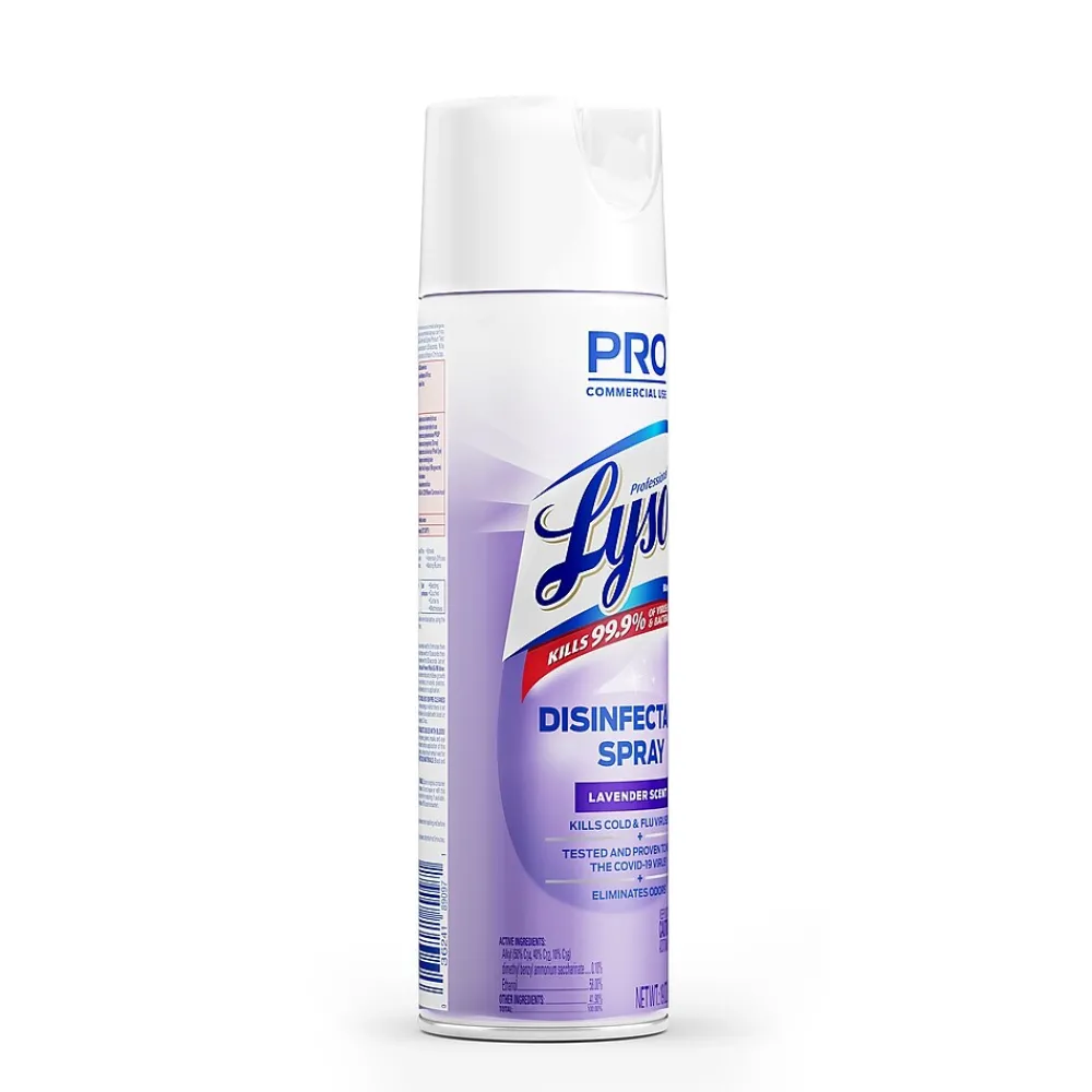 Professional Disinfectant Spray, Lavender Scent, 12/Carton (36241-89097CT)<Lysol Outlet