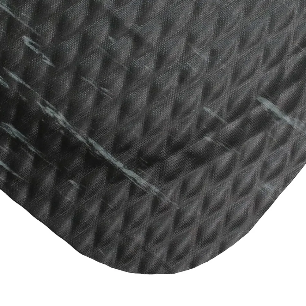 M + A Matting Hog Heaven Marble Anti-Fatigue Commercial Floor Mat, 11.92' x 2.67', Midnight Swirl (44910312100)