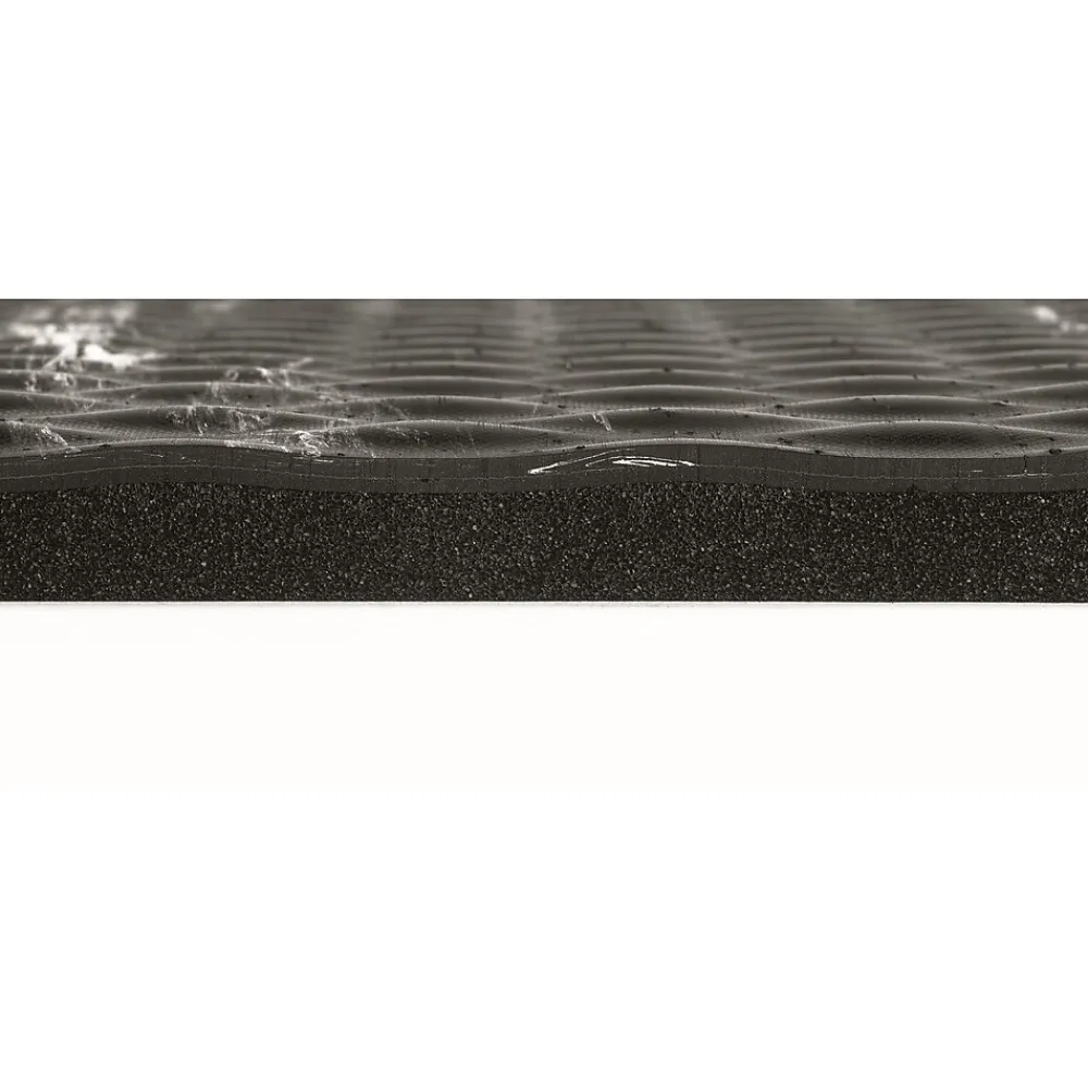 M + A Matting Hog Heaven Marble Anti-Fatigue Commercial Floor Mat, 11.92' x 2.67', Midnight Swirl (44910312100)