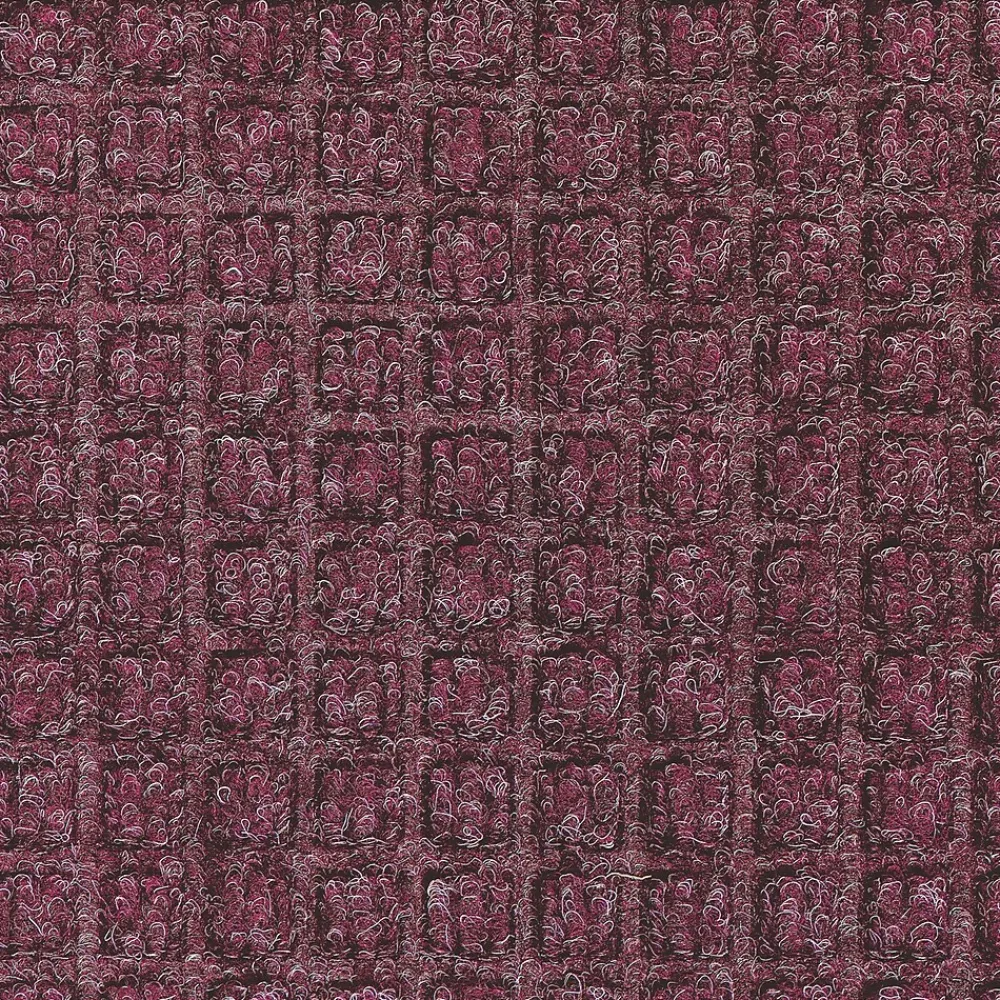 M + A Matting WaterHog Squares Commercial Wiper/Scraper Entrance Floor Mat, 6' x 10', Bordeaux (20060610170)