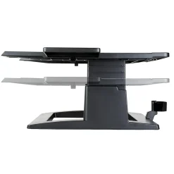 Adjustable Laptop Stand, Black, 2 in. of Height Adjustment, Compatible with Docking Stations (LX500)<3M Sale