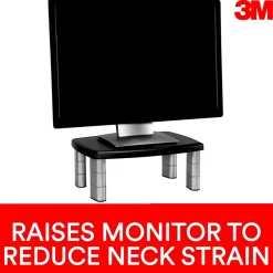 Discount 3M Adjustable Monitor Stand, Holds up to 80 lbs. Height Adjustable From 1 in. to 5 7/8 in. (MS80B)