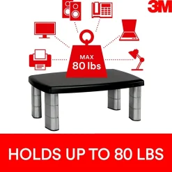 Discount 3M Adjustable Monitor Stand, Holds up to 80 lbs. Height Adjustable From 1 in. to 5 7/8 in. (MS80B)