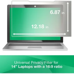 Anti-Glare Filter for 14" Widescreen Monitor, 16:9 Aspect Ratio (AG140W9B)<3M New