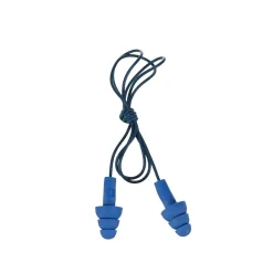 E-A-R 3M UltraFit Earplugs, Metal Detectable, Corded, Poly Bag, 100 Pair/Case (340-4007)
