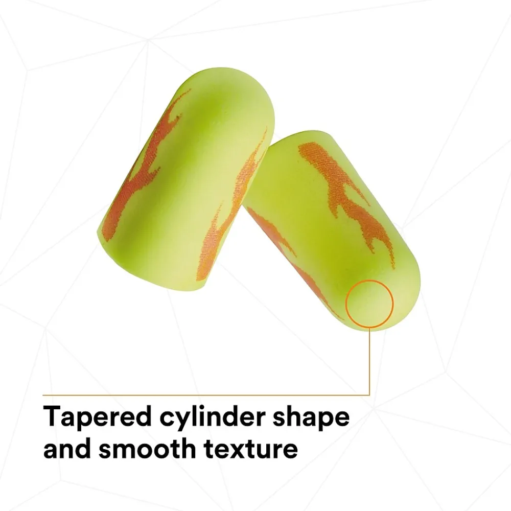 E-A-R 3M soft Yellow Neon Blasts Earplugs, Uncorded, Poly Bag, Regular Size, 200 Pairs/Case (312-1252)