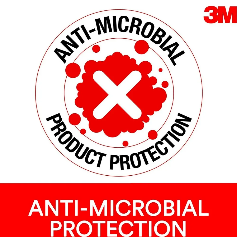 Hot 3M ™ Foam Wrist Rest for Keyboards, Black, Durable Fabric Cover, Anti-microbial Product Protection (WR209MB)