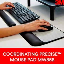 3M Gel Wrist Rest for Keyboards, Black, Soothing Gel Technology for Comfort and Support (WR85B)