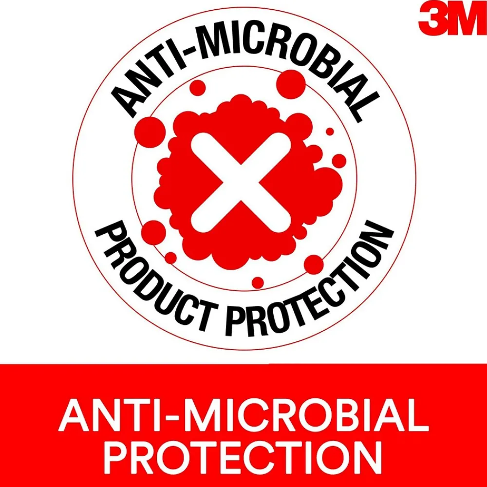 Hot 3M ™ Gel Wrist Rest for Keyboard and Mouse, Black, Easy Clean Cover, Anti-microbial Product Protection (WR340LE)