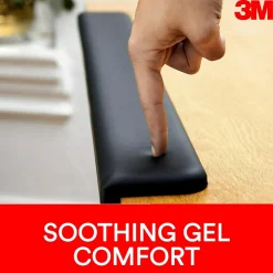Sale 3M ™ Gel Wrist Rest for Standing Desks, Non-Slip Back, Black (WR200B)