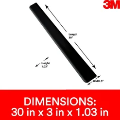 Sale 3M ™ Gel Wrist Rest for Standing Desks, Non-Slip Back, Black (WR200B)
