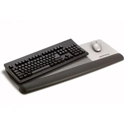 Clearance 3M Gel Wrist Rest with Platform for Keyboard and Mouse, Gray, Tilt Adjustable, Precise Mouse Pad (WR422LE)