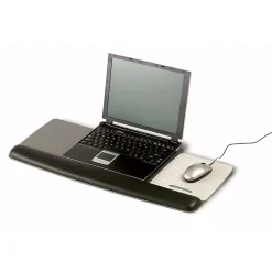 Clearance 3M Gel Wrist Rest with Platform for Keyboard and Mouse, Gray, Tilt Adjustable, Precise Mouse Pad (WR422LE)