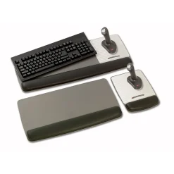 Clearance 3M Gel Wrist Rest with Platform for Keyboard, Non-Skid Base, Gray (WR420LE)