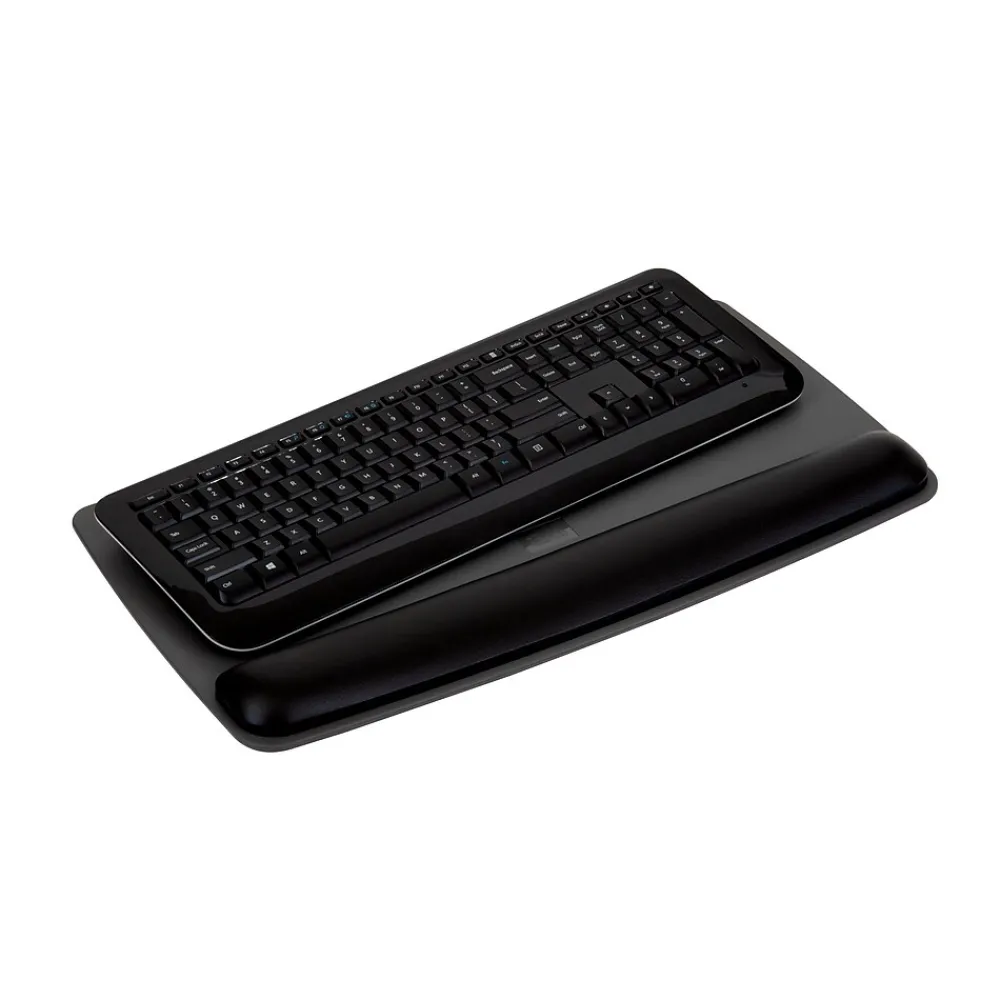 Clearance 3M Gel Wrist Rest with Platform for Keyboard, Non-Skid Base, Gray (WR420LE)