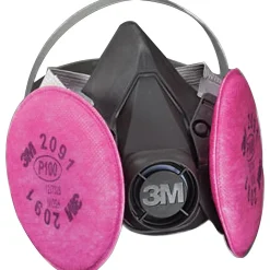 3M ™ Half Facepiece Respirator Assembly, P100, With Particulate Filters 2091, Large