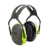 3M Occupational Health & Env Safety Over-the-Head Earmuffs, Black & Chartreuse, Each (X4A)