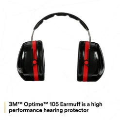 3M PELTOR Optime 105 Over-the-Head Earmuffs (H10A)
