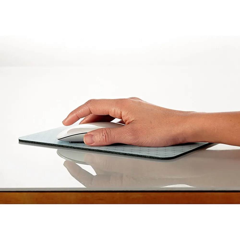 Hot 3M ™ Precise™ Mouse Pad Enhances the Precision of Optical Mice, Non-Skid, Foam Back, 9" x 8", Bitmap, (MP114-BSD1)