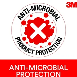 Outlet 3M ™ Precise Vertex Mouse Pad with Gel Wrist Rest, Non-Skid Base, Black/Silver (MW310LE)