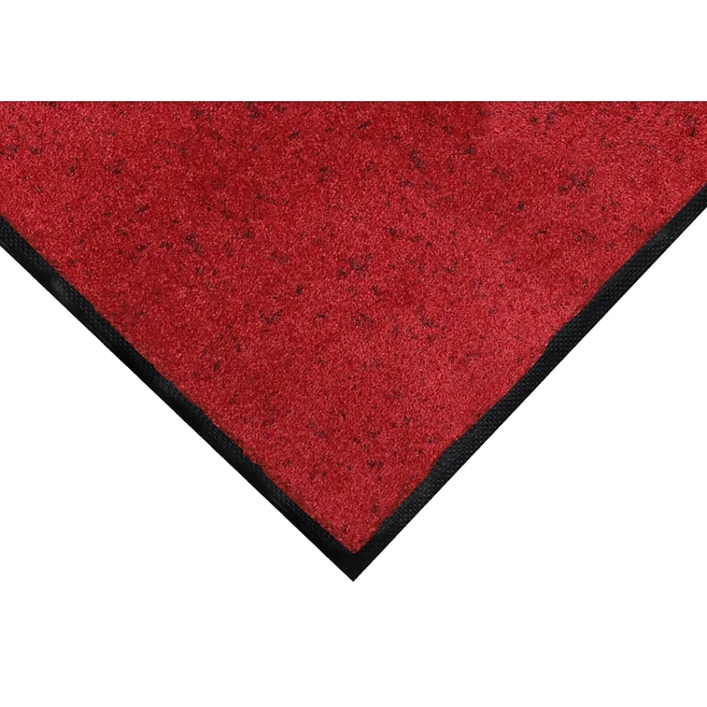 M + A Matting M+A Matting ColorStar Indoor Mat,59" x 35", Red/Black (100135140)