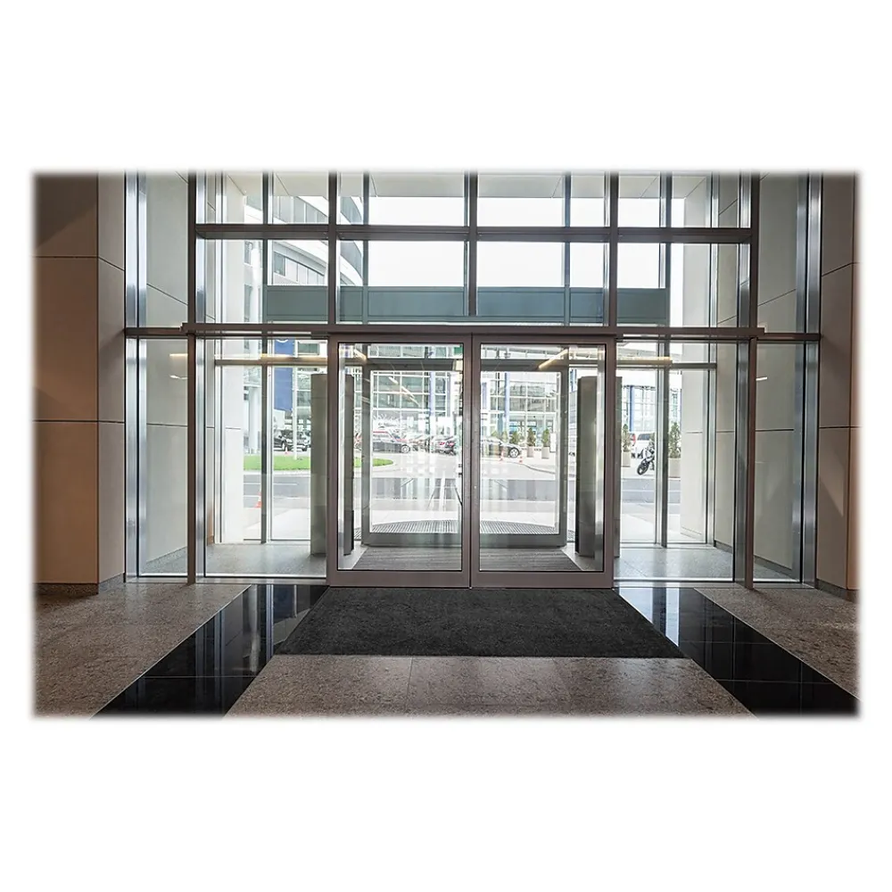 M + A Matting M+A Matting ColorStar Indoor Mat, 2.91' x 4.91', Solid Black (100435540)