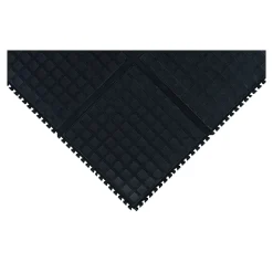 M + A Matting M+A Matting Hog Heaven III Comfort Anti-Fatigue Mat, 1.5' x 1.5', Black Center (447101100)