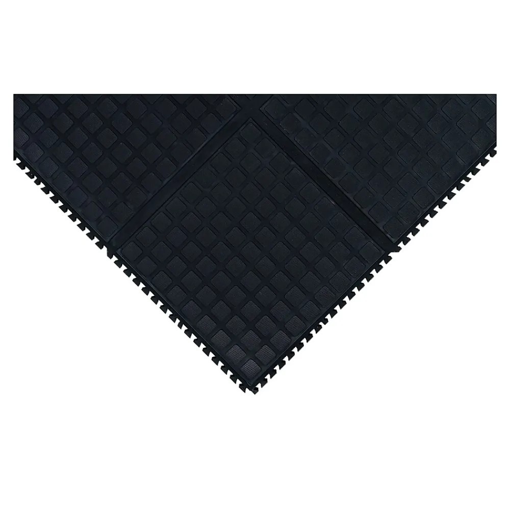M + A Matting M+A Matting Hog Heaven III Comfort Anti-Fatigue Mat, 1.5' x 1.82', Black Side (447104100)