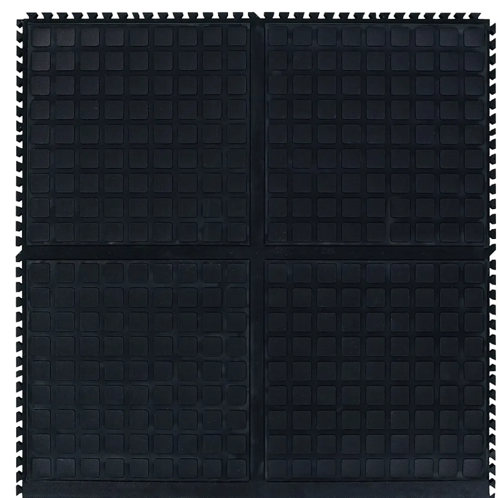 M + A Matting M+A Matting Hog Heaven III Comfort Anti-Fatigue Mat, 1.5' x 1.82', Black Side (447104100)