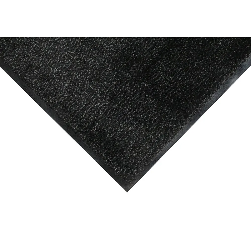 M + A Matting M+A Matting MicroLuxx Indoor Mat, 3.75' x 5.75', Black (12016646150)