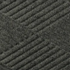 M + A Matting M+A Matting WaterHog Max Diamond Classic Mat, Universal Cleated, 2' x 3', Black Smoke (22957023070)