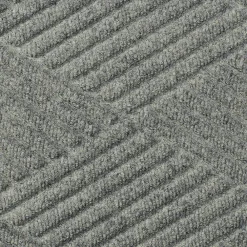 M + A Matting M+A Matting WaterHog Max Diamond Classic Mat, Universal Cleated, 4' x 6', Grey Ash (22957346070)