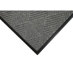 M + A Matting M+A Matting WaterHog Max Diamond Classic Mat, Universal Cleated, 3' x 5', Grey Ash (22957335070)