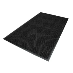 M + A Matting M+A Matting WaterHog Max Diamond Classic Mat, Universal Cleated 3' x 5', Black Smoke (22957035070)