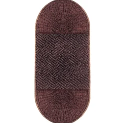 M + A Matting M+A Matting WaterHog Max Grand Diamond, Mat + Two Ends, Universal Cleated, 3' x 7.1', Maroon (224974000000)