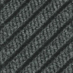 M + A Matting M+A Matting WaterHog Max Grand Diamond, Mat + One End, Universal Cleated, 6' x 7', Black Smoke (222000000000)