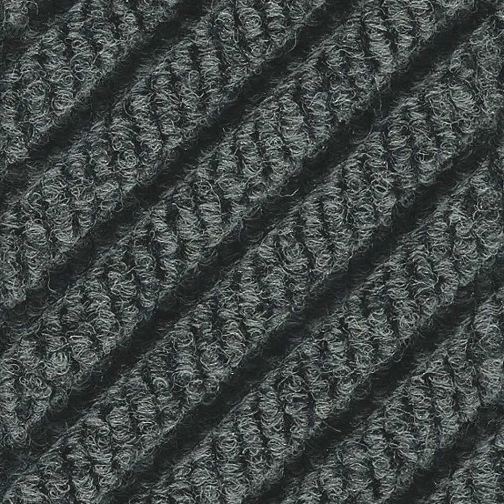 M + A Matting M+A Matting WaterHog Max Grand Diamond, Mat + One End, Universal Cleated, 6' x 11.6', Black Smoke (22200000000000)