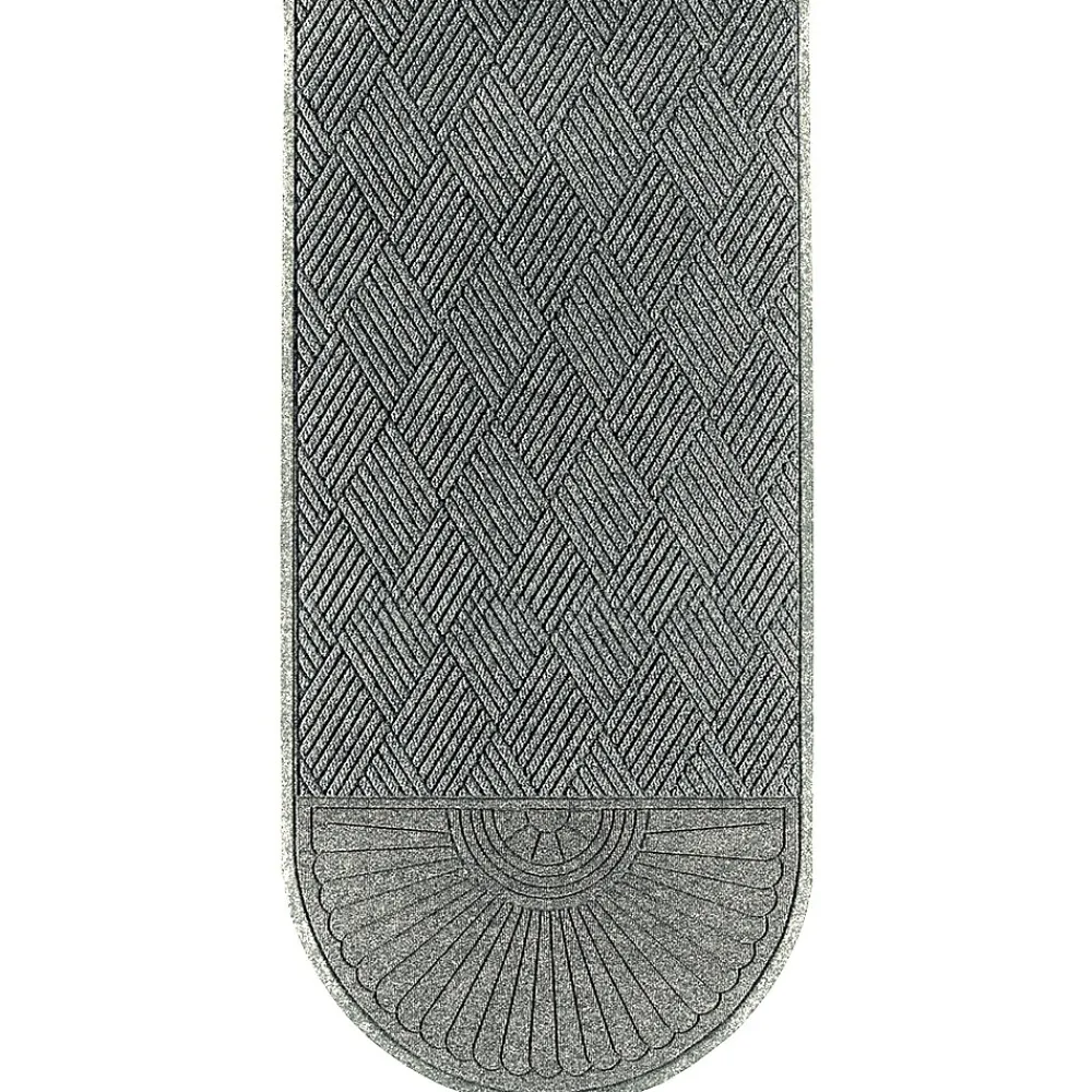 M + A Matting M+A Matting WaterHog Max Grand Diamond, Mat + One End, Universal Cleated , 4' x 5.9', Grey Ash (2224870000000)