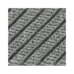 M + A Matting M+A Matting WaterHog Max Grand Diamond, Mat + One End, Universal Cleated, 4' x 10.5', Grey Ash (22248734105070)