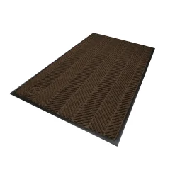M + A Matting M+A Matting WaterHog Max Herringbone Classic Mat, Smooth, 3' x 5', Chestnut Brown (22407535170)
